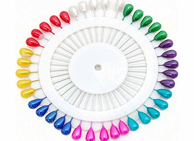 Fashion Jewellery Head Scarf Hijab Pins Set Dressmakers Drawing Art amp; Craft Tailoring Multicolored Oval Head Big Pins - 40 pcs sold by Trendz