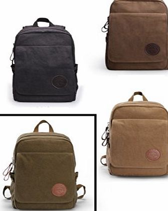  2014 European style men backpack for Office Travel Camping laptop multifunction bag of canvas several of colors C5003 (coffee)
