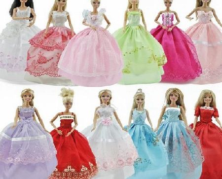 fat-catz-copy-catz 1x Barbie Sindy dolls ball gown princess fairy wedding dress amp; 1 pair of shoes/boots - posted from London by Fat-Catz