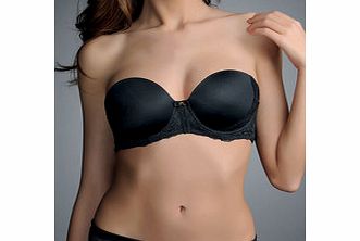 Fauve Rosa black strapless bra