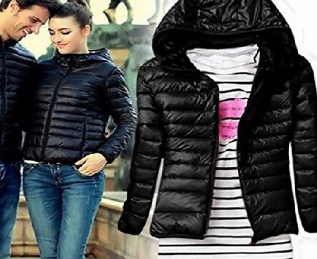 favor best Womens Winter Warm Candy Color Thin Slim Down Hoodies Coat Jacket Overcoat