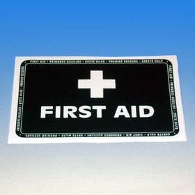 FAW Label First Aid Self Adhesive