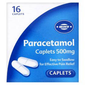 Paracetamol capsules 500mg pack 16