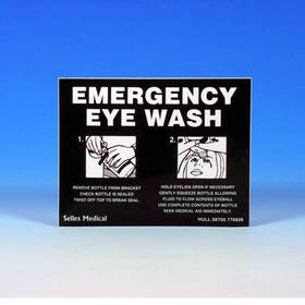Sign Emergency Eyewash 155 x 120mm Rigid
