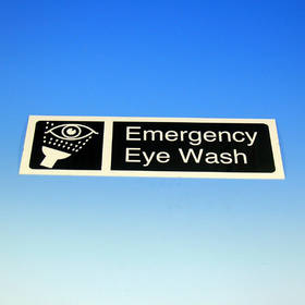 Sign Emergency Eyewash 300 x 100mm Rigid