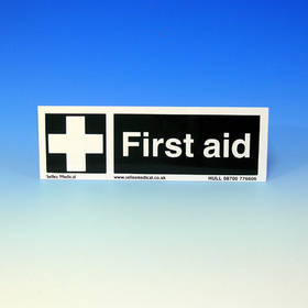 Sign First Aid 300 x 100mm Rigid