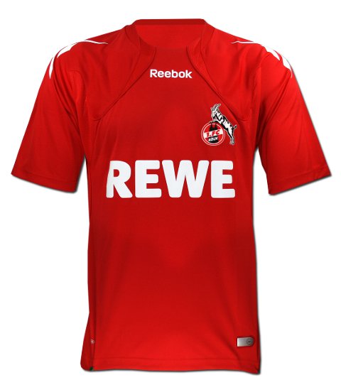 Reebok 2010-11 FC Koln Reebok Home Football Shirt