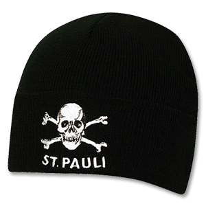 FC St Pauli 06-08 St Pauli `kull`Knitted Hat - Black