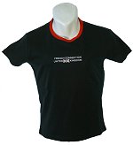 FCUK Ladies Union Jack Logo T/shirt Black Size Medium