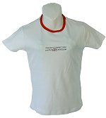 FCUK Ladies Union Jack Logo T/shirt White Size Large