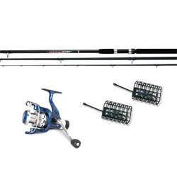 Feeder Rod and Reel Combo with 2 FREE metal
