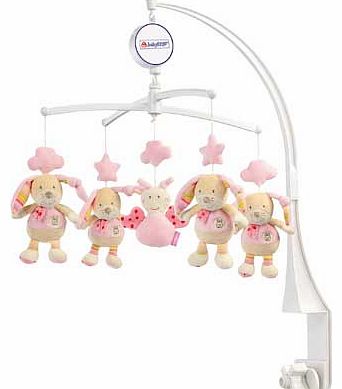 Fehn Bubbly Crew Musical Hare Baby Mobile