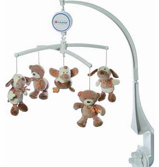 Rainbow Musical Baby Mobile - Brown
