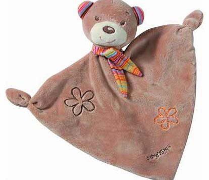 Rainbow Teddy Comforter - Brown