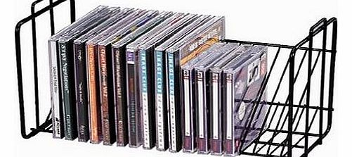 Black Metal Stackable Rack For 20CDs /Zip Disk