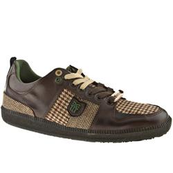 Male Fenfact Leather Upper Fashion Trainers in Brown