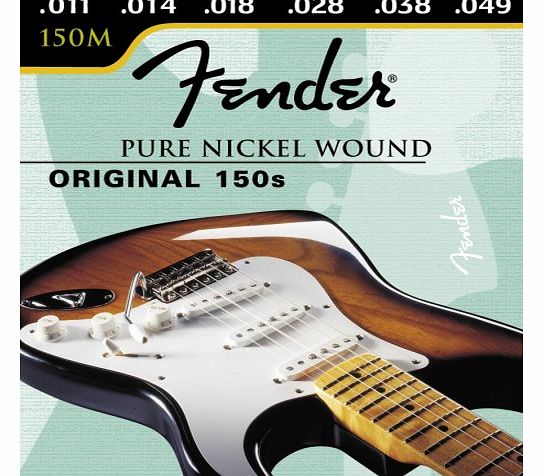 Fender 150 Original Pure Nickel Wound Electric Guitar Strings - 11-49