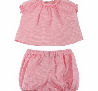 Fendi Blouse and Bloomers set Coral `3 months,12