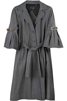 Fendi Leather single-breasted coat
