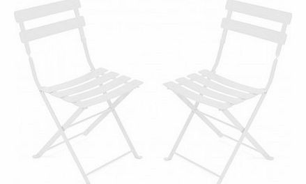 Set of 2 Tom Thumb chairs White `One size
