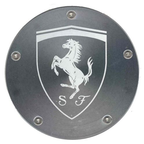 Ferrari aluminium Tax Disc Holder