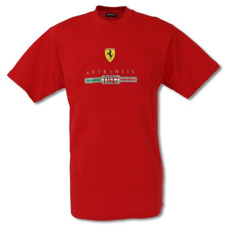 Ferrari Authentic 1947 Logo T-shirt Red