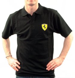 Ferrari Black Classic Polo Shirt