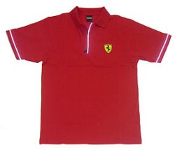 Ferrari Ferrari Red Reflective Polo Shirt