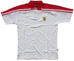 Ferrari Shoulder Stripe Polo Shirt