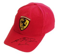 Ferrari Michael Schumacher Signed Ferrari Cap