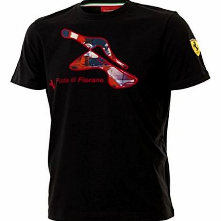 Ferrari Scuderia Ferrari F1 Team Fiorano Track Mens Black T-Shirt XX-Large
