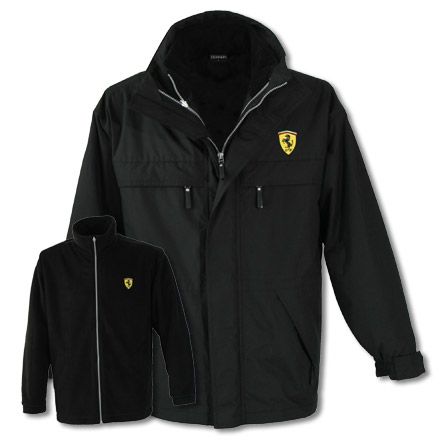 Ferrari scudetto 3 in 1 jacket black