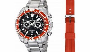 Festina Mens Silver and Red Tour Of Britain 2014
