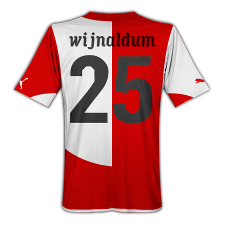 Puma 2010-11 Feyenoord Puma Home Shirt (Wijnaldum 25)