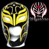 FIGURES TOY COMPANY WWE Rey Mysterio Kids Size Replica BLACK Mask