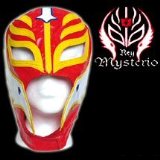 FIGURES TOY COMPANY WWE Rey Mysterio Kids Size Replica RED Mask