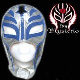 FIGURES TOY COMPANY WWE Rey Mysterio Kids Size Replica SILVER Mask