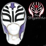 FIGURES TOY COMPANY WWE Rey Mysterio Kids Size Replica WHITE Mask