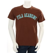 fila academy t shirt brown