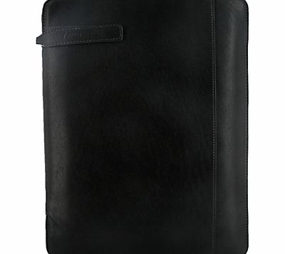 Filofax Holborn Zipped Leather A4 Folder, Black