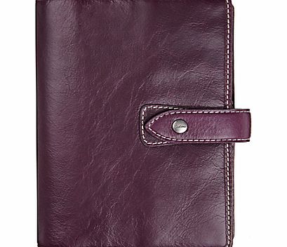Filofax Malden Leather Personal Organiser, Purple