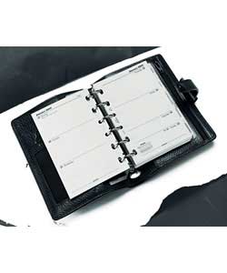 Filofax Pocket Finsbury Organiser Black