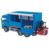 Bruder MAN Toy Truck With Tilt Sided Con and Forklift