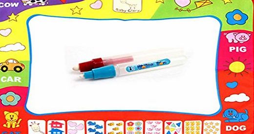 Finejo Water Drawing Painting Writing Mat Board   Magic Pen Doodle Toy Gift 78*58.5CM