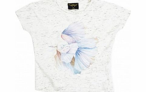 Ebony fish T-shirt Heather white `2 years,4