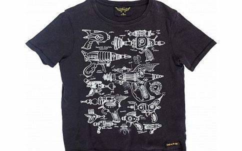 Space Guns Dalton T-shirt Noir `2 years,4