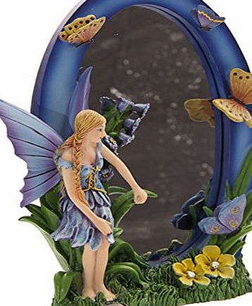 Fingerprint Designs Tales Of Avalon Bluebell Reflections Fairy Mirror - Birthday Christmas Gift present Ornament Stature Figure