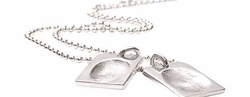 FingerPrint Jewellery Two Fingerprints Dog Tag