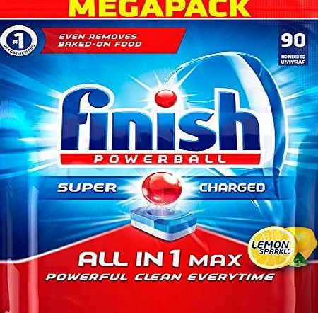 Finish All-in-1 Max Lemon Dishwasher Tablets (Pack of 90)