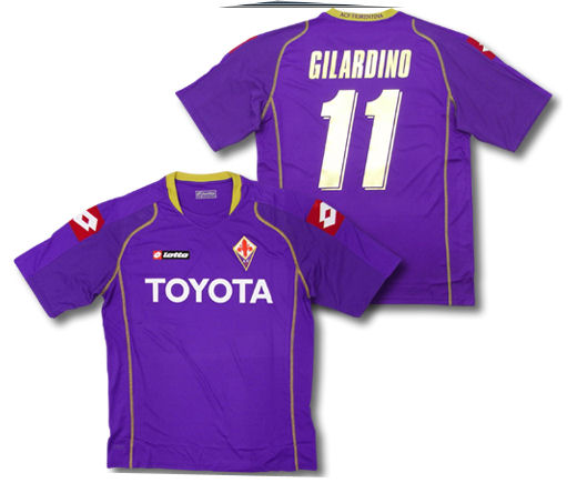 Fiorentina Lotto 08-09 Fiorentina home (Gilardino 11)